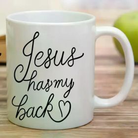 1, pure white pop letters high value ceramic water cup, pattern, 11oz coffee cup, creative drinking set for all seasons,