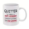 1pc, fun retirement coffee cup, 11oz ceramic cup, novelty cup, white tea cup, summer winter wine set, birthday gift,