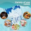 Pack of 1000 Ice Bags with Twist Ties 12 x 21. Printed Bags Ice Bags with Write on Block 12x21. Capacity 10 lbs