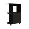 Opal Kitchen Cart, Single Door Cabinet, Four Casters