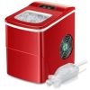 Countertop Ice Maker Machine;  Portable Ice Makers Countertop;  Make 26 lbs Ice in 24 Hrs;  Ice Cube Rready in 6-8 Mins with Ice Scoop&Basket;  Gray;