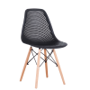 Set of 4 Modern Style Dining Chair, Shell Lounge Plastic Chair for Kitchen, Dining, Bedroom
