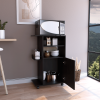 Opal Kitchen Cart, Single Door Cabinet, Four Casters